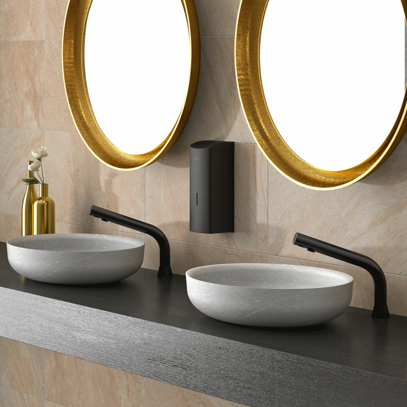 BLACK BINOPTIC electronic basin tap or mixer